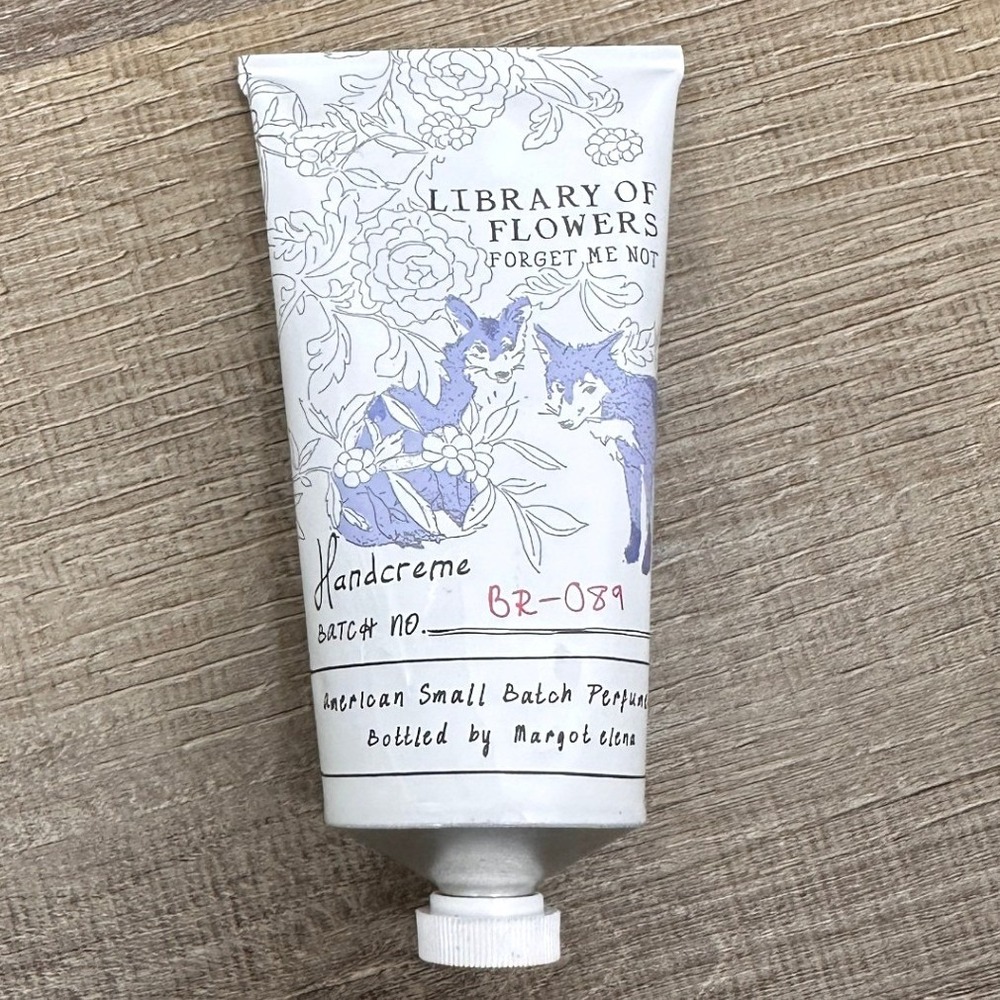 Library Of Flowers Handcreme Forget Me Not 2.65 Oz Margot Elena Osmanthus Orchid